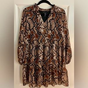 1. STATE snakeskin print dress, size medium